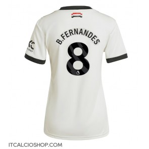 Manchester United Bruno Fernandes #8 Terza Maglia Femmina 2024-25 Manica Corta